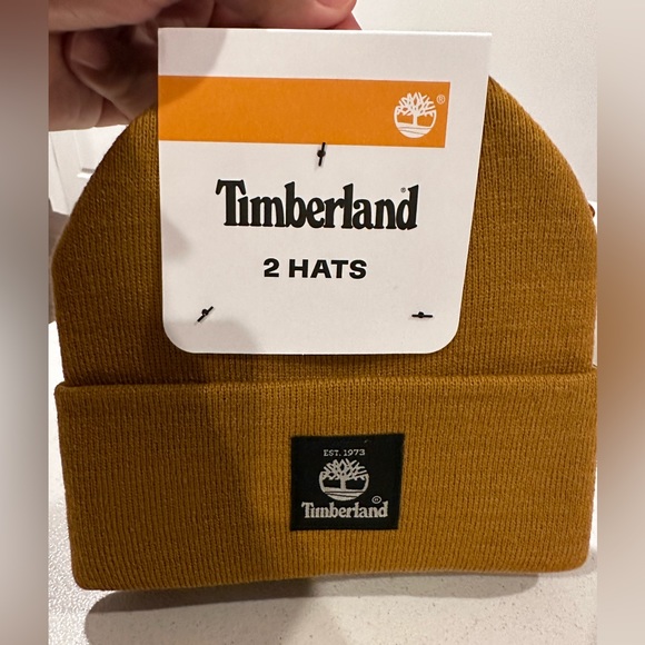 John Deere Other - Timberland Unisex Tan and Black Beanies - Set of Two Hats / One Size Fits Most